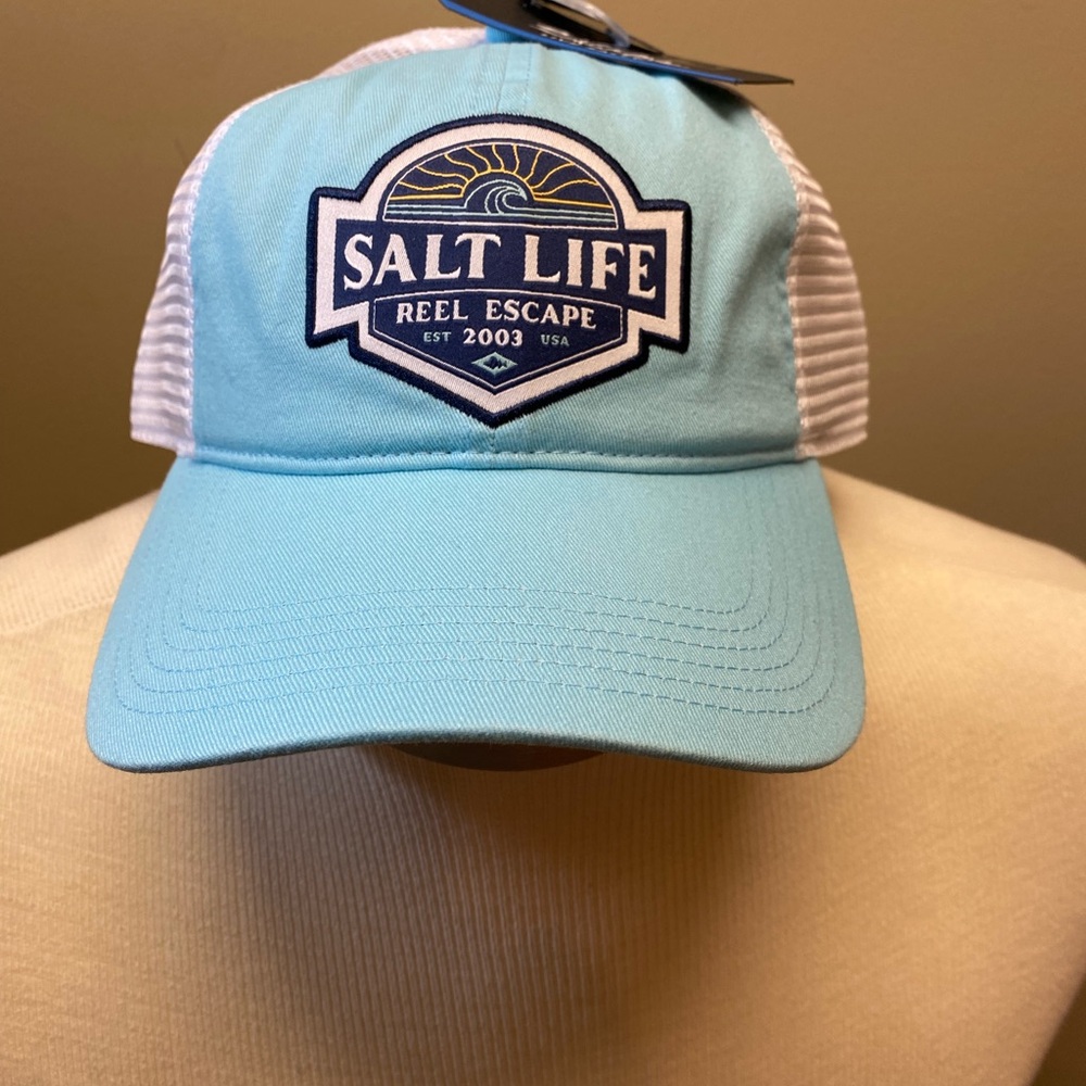 Salt Life Men’s Reel Escape SnapBack Meshback Hat/Cap NEW